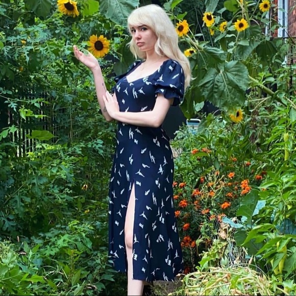 *RARE* Reformation Figure Print Dress [worn once] - Picture 1 of 4